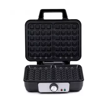 ALPINA Elektrisches Waffeleisen 1000W Schwarz