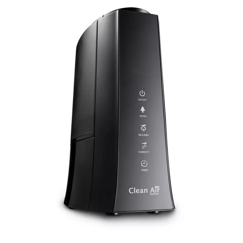 Clean Air Optima CA-603 Ultraschall-Luftbefeuchter mit Ionisator, 5,5 l, Kalt- & Warmnebel, bis 60 m², digitales Touchpanel, Fernbedienung, Wi-Fi-App