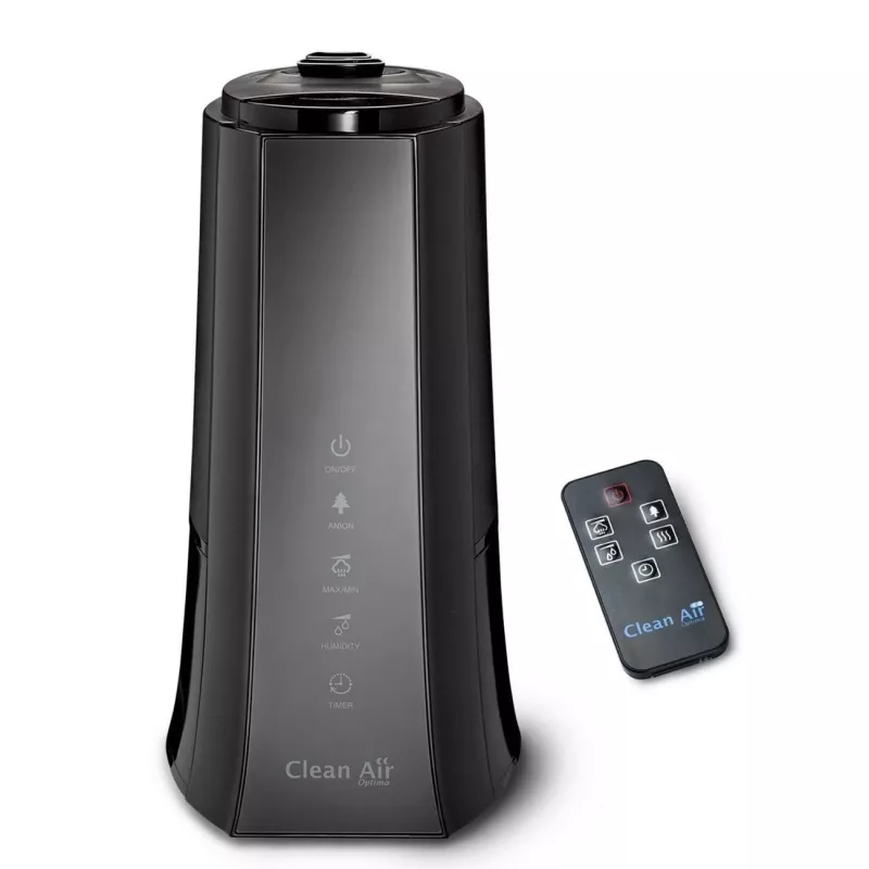 Clean Air Optima CA-603 Ultraschall-Luftbefeuchter mit Ionisator, 5,5 l, Kalt- & Warmnebel, bis 60 m², digitales Touchpanel, Fernbedienung, Wi-Fi-App
