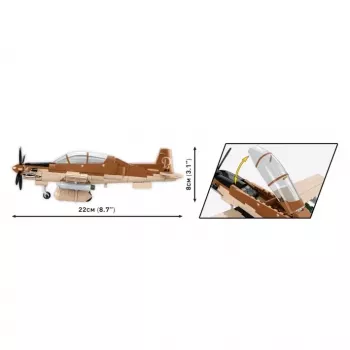 COBI KLOCKI Blocks AT-6 Wolverine 263-teiliges Baukasten-Set