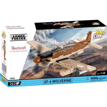 COBI KLOCKI Blocks AT-6 Wolverine 263-teiliges Baukasten-Set