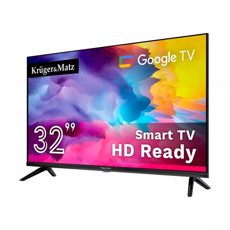 KRUGER & MATZ KM0232HD-G 32 Zoll HD Ready Smart TV, DLED, Wi-Fi, Schwarz