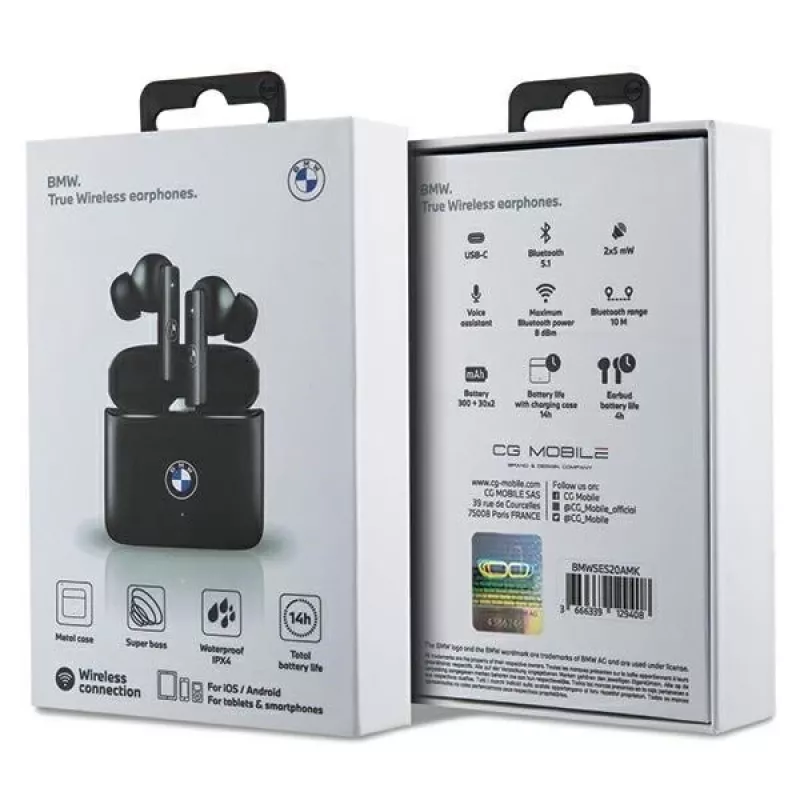 BMW Signature Collection Bluetooth TWS Kopfhörer BMWSES20AMK Schwarz