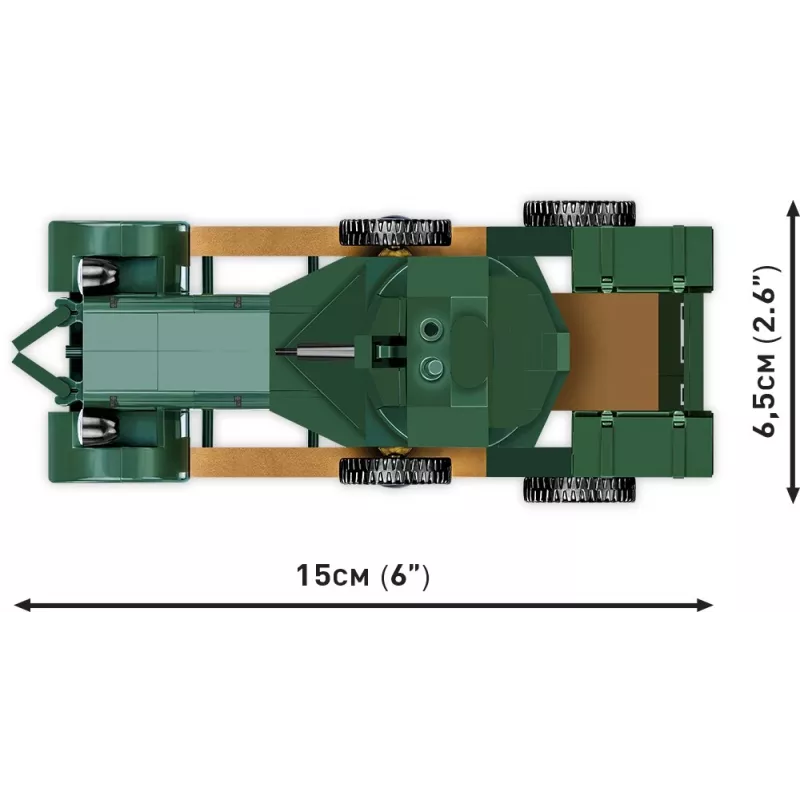 COBI KLOCKI Historical Collection Rolls-Royce Armoured Car 1920 Pattern Mk I Bauklötze-Set (226 Teile)