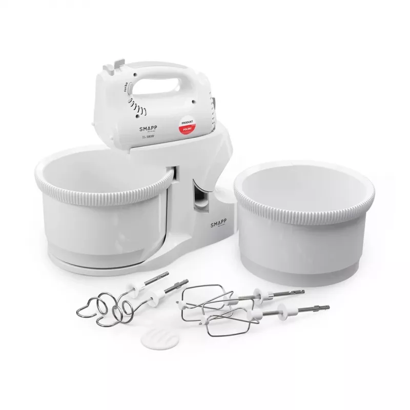 SMAPP Hand Mixer mit 2 Schüsseln 451.66 Weiß