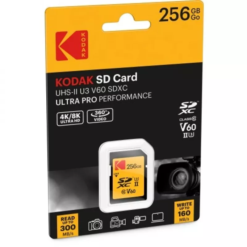 Kodak SDXC 256GB UHS-II U3 V60 Ultra Pro Speicherkarte