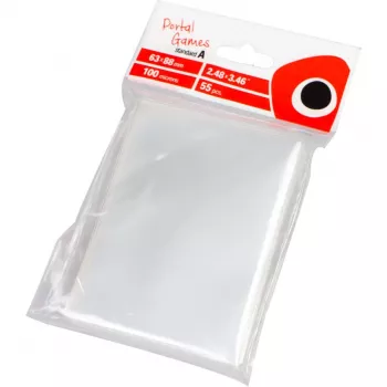 PEGASUS Clear Card Sleeves: Standard A (63x88 mm) = CCG, Transparent, 55er Pack