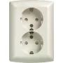 Siemens Schuko Doppelsteckdose 10/16A 250V 5UB2211 - Stromversorgungszubehör