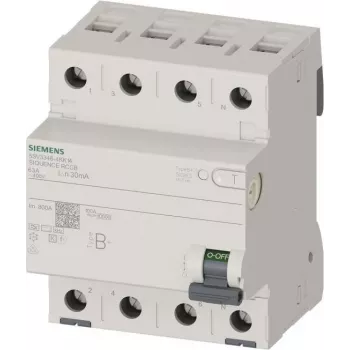 Siemens 5SV33464KK14 SENTRON 5SV3 Fehlerstromschutzschalter Typ B+ 63A 4-polig 30mA