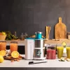 Cecotec Juice&Fresh 400 Titan White Zentrifugalentsafter, 400 W, 2 Geschwindigkeiten, Edelstahlfilter, 1,2 L Tresterbehälter, Weiß