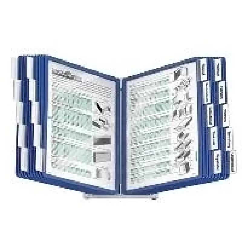 Durable VARIO Display Panel System DIN A4 Blau mit 20 Tafeln