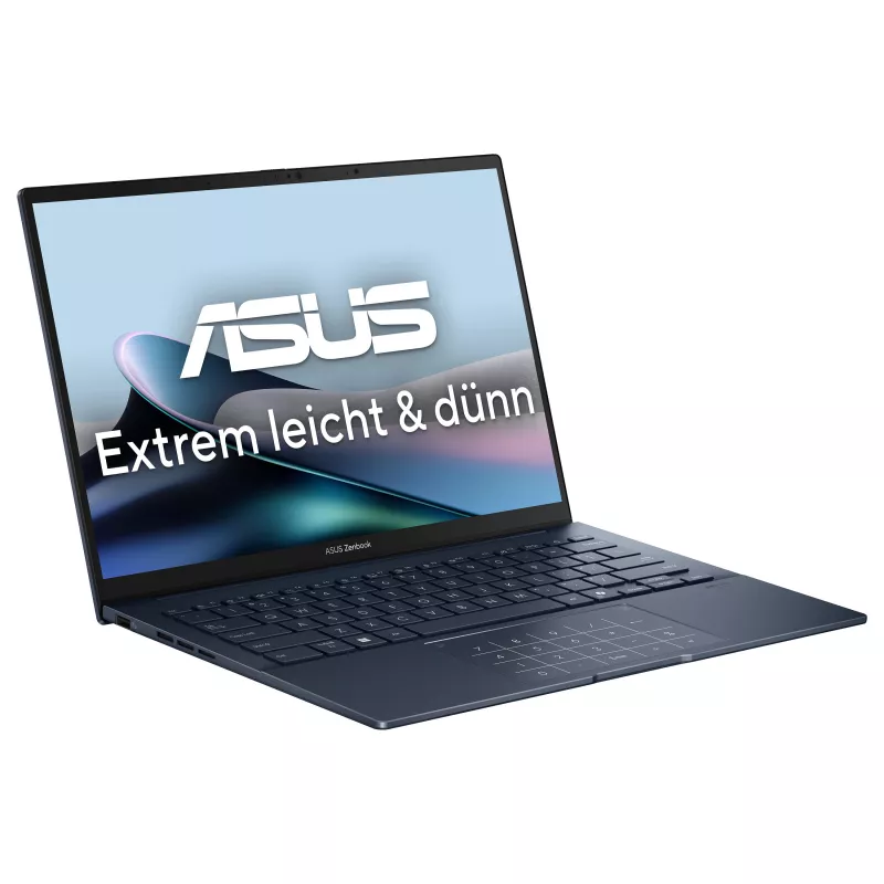 ASUS Zenbook 14 OLED UX3405CA-QD1303W Laptop, 14 Zoll WUXGA OLED, Intel Core Ultra 7 255H, 16GB LPDDR5x, 1TB SSD, Windows 11 Home, deutsche QWERTZ-Tastatur