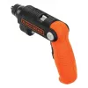 Black & Decker BDCSFL20C-QW 3.6V Akku-Schrauber mit Taschenlampe, Schwarz/Orange