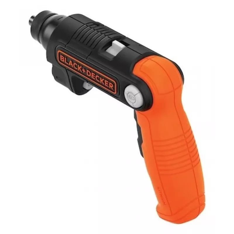 Black & Decker BDCSFL20C-QW 3.6V Akku-Schrauber mit Taschenlampe, Schwarz/Orange