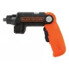 Black & Decker BDCSFL20C-QW 3.6V Akku-Schrauber mit Taschenlampe, Schwarz/Orange
