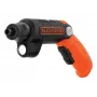 Black & Decker BDCSFL20C-QW 3.6V Akku-Schrauber mit Taschenlampe, Schwarz/Orange