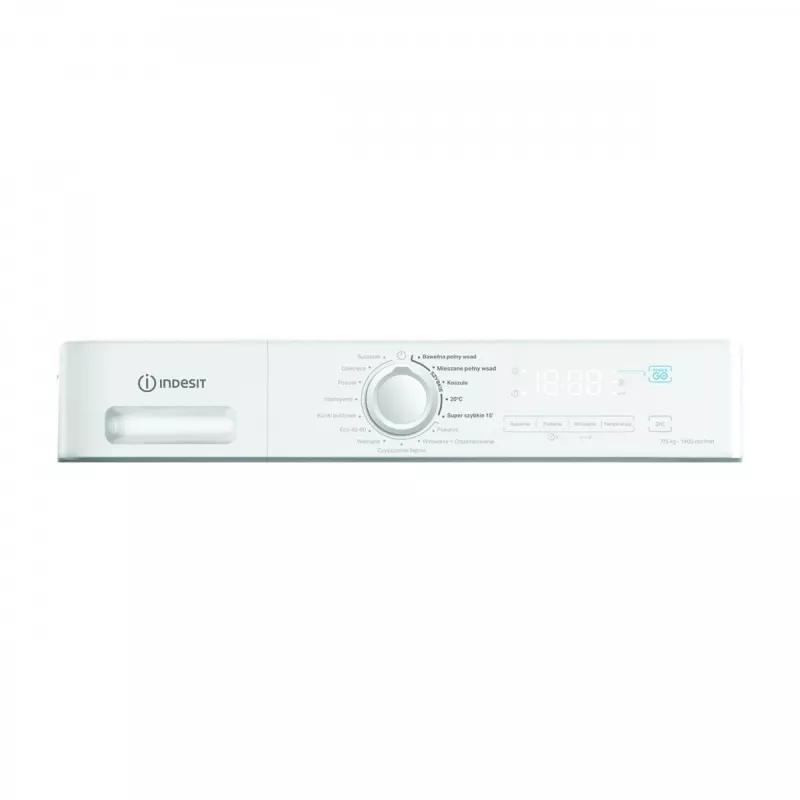 Indesit MXWD7514BPL Wasch-Trockner, 7 kg Waschen, 5 kg Trocknen, 1400 U/min, Schwarz