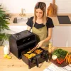 Cecotec Doppel-Heißluftfritteuse Cecofry Advance 9000 Window 2200 W 9 L Schwarz