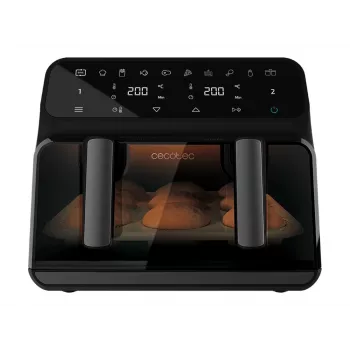 Cecotec Doppel-Heißluftfritteuse Cecofry Advance 9000 Window 2200 W 9 L Schwarz