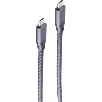 ShiverPeaks USB-C auf USB-C Kabel, USB 3.2 Gen 2, 5,0 m, Schwarz