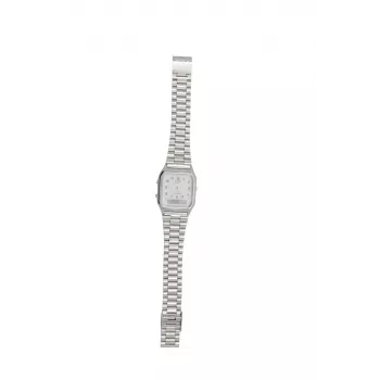 Casio AQ230A-7BMQ Collection Unisex Retro Analog-Digital Uhr, Silber