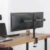 Maclean MC-884 Einzelmonitor-Tischhalterung für 17-32 inch Bildschirme, Schwarz, Gasfeder, USB 3.0