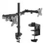 Maclean MC-884 Einzelmonitor-Tischhalterung für 17-32 inch Bildschirme, Schwarz, Gasfeder, USB 3.0