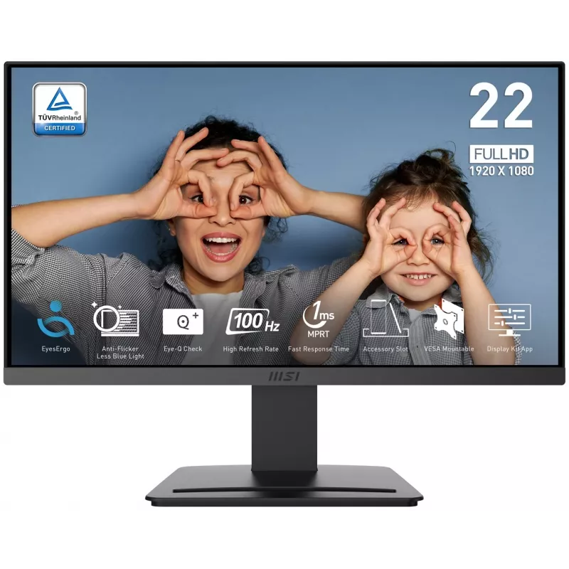 MSI PRO MP223 E2 21.45 inch VA Full HD 100Hz Monitor Schwarz