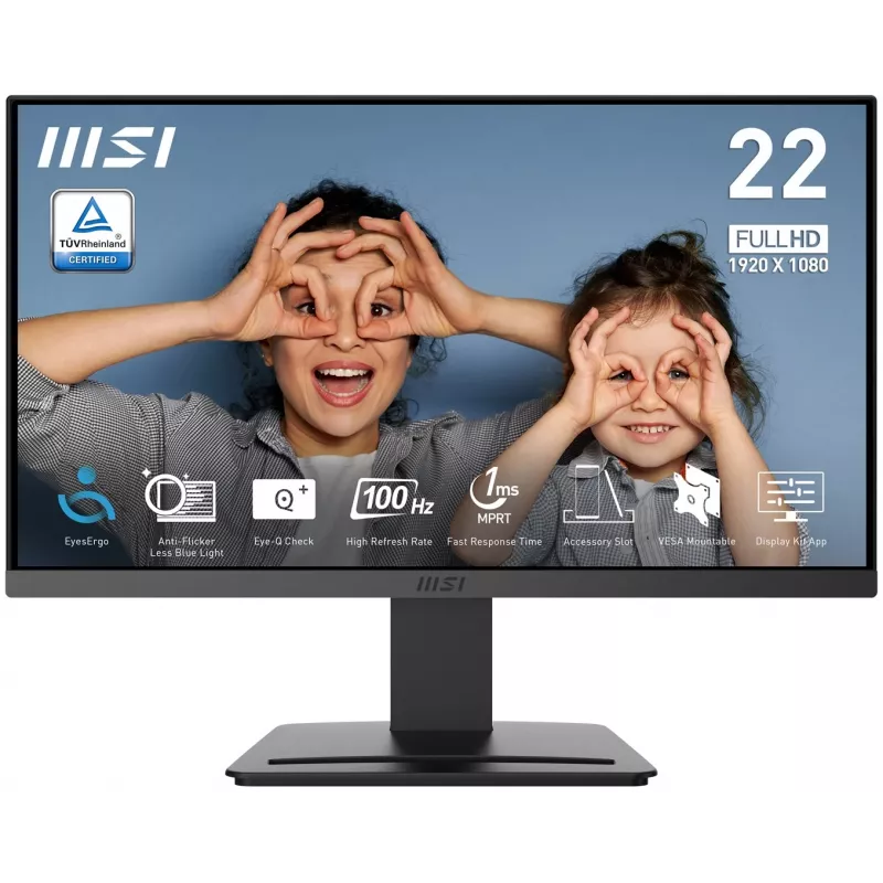 MSI PRO MP223 E2 21.45 inch VA Full HD 100Hz Monitor Schwarz