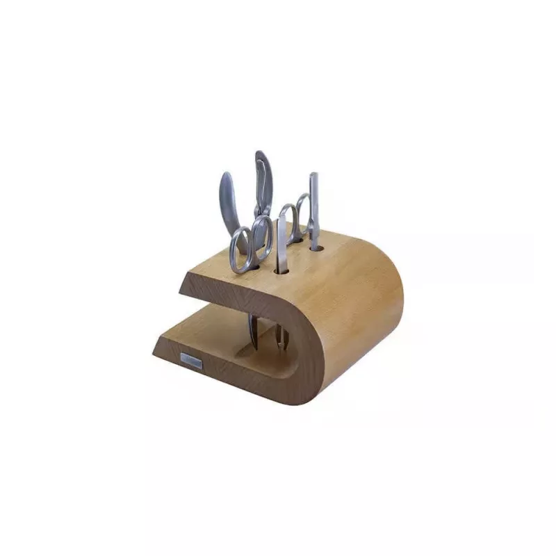 ARTELEGNO Set mit 5 Maniküre-Werkzeugen - Edelstahl, schwarzes PU-Lederetui