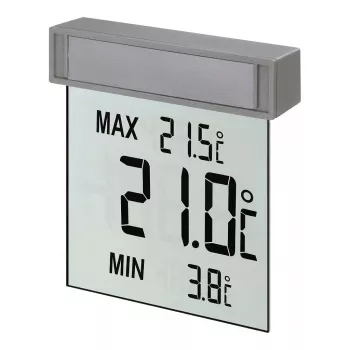 TFA Vision Digitales Fensterthermometer Silber/Grau (30.1025)