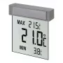 TFA Vision Digitales Fensterthermometer Silber/Grau (30.1025)