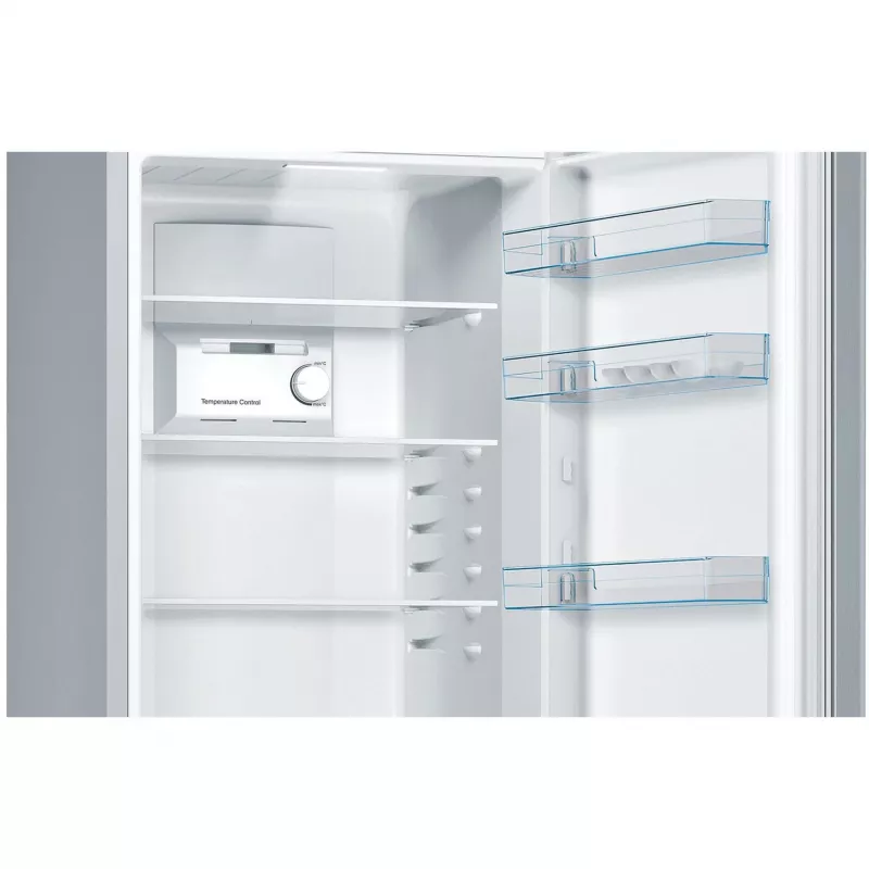 Bosch KGN36NLEA Serie 2 Kühl-Gefrierkombination, Edelstahl-Optik, 308 L Gesamtnutzinhalt, Energieeffizienzklasse E
