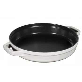 Staub La Cocotte Runder Gusseisen-Bräter Auflaufform 24 cm 3,8 L Schwarz