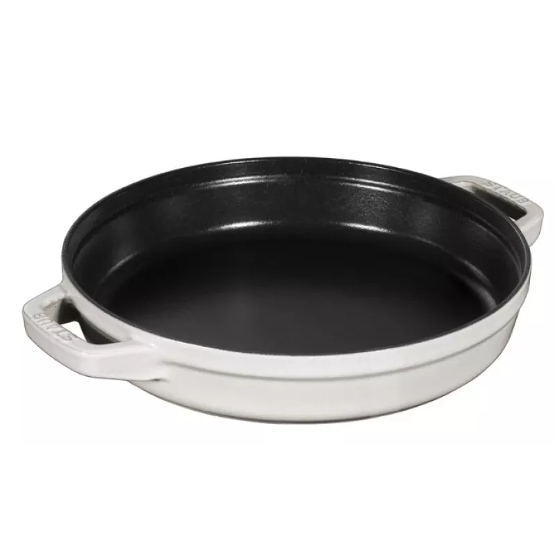 Staub La Cocotte Runder Gusseisen-Bräter Auflaufform 24 cm 3,8 L Schwarz