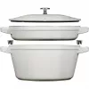 Staub La Cocotte Runder Gusseisen-Bräter Auflaufform 24 cm 3,8 L Schwarz