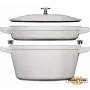 Staub La Cocotte Runder Gusseisen-Bräter Auflaufform 24 cm 3,8 L Schwarz