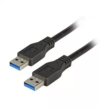 EFB Elektronik Premium USB 3.0 Kabel USB-A auf USB-A 1,0m Schwarz