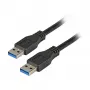 EFB Elektronik Premium USB 3.0 Kabel USB-A auf USB-A 1,0m Schwarz
