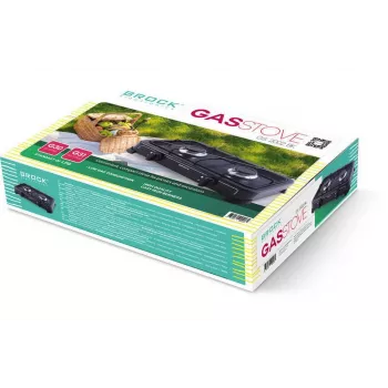 Brock GS 2002 BK Tragbarer Gaskocher - Schwarz