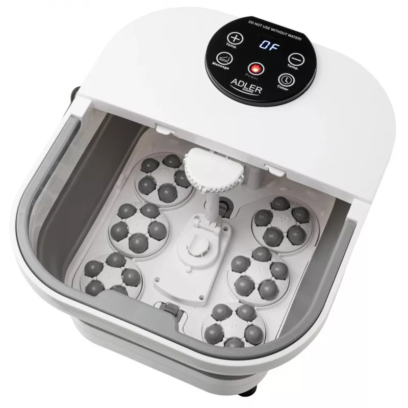 ADLER AD 2182 Fuß-Hydromassagegerät mit Blasen, Vibration, Infrarot und Rollen