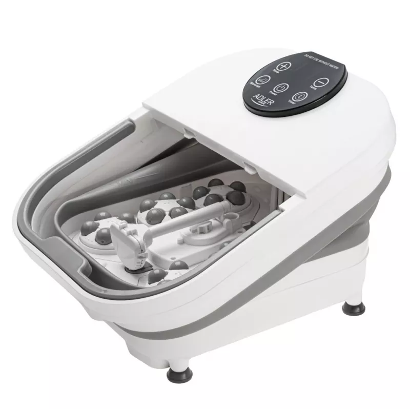 ADLER AD 2182 Fuß-Hydromassagegerät mit Blasen, Vibration, Infrarot und Rollen