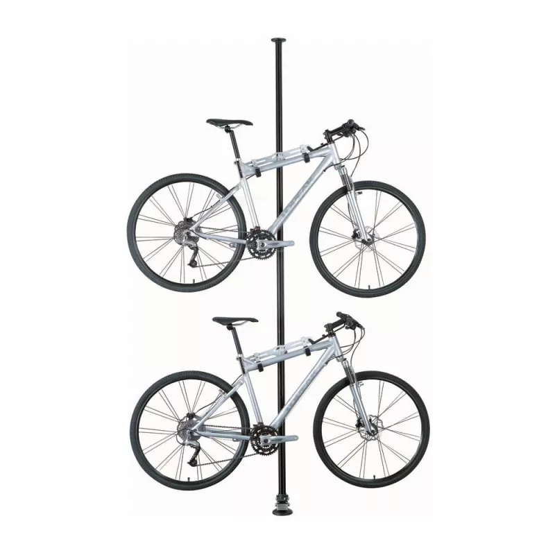 Topeak Dual-Touch Fahrradständer von Boden bis Decke für 2 Fahrräder, Schwarz/Silber