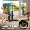 ONKRON TS2811E-B Mobiler TV-Ständer für 50-120 Zoll Bildschirme, Schwarz