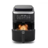 Breville VDF133X Ölfreier Dampf-Heißluftfritteuse, 7L, 1700W, Schwarz/Silber