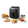 Breville VDF133X Ölfreier Dampf-Heißluftfritteuse, 7L, 1700W, Schwarz/Silber