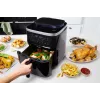 Breville VDF133X Ölfreier Dampf-Heißluftfritteuse, 7L, 1700W, Schwarz/Silber