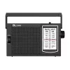 ELTRA Radio IZA-5 Schwarz Tragbares FM-Radio mit AM LW Bändern, AUX-Eingang, Batterie-/Netzbetrieb