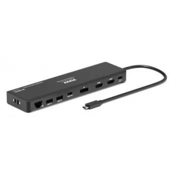 PORT Designs USB-C Docking Station 4K Pro V2, 100W PD, Schwarz