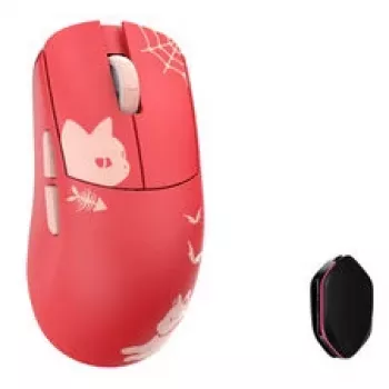 WL MOUSE WLMouse YING Magnesium Wireless Gaming Mouse, PAW3950HS, 8K Polling, OMRON Optical Switches - Rot